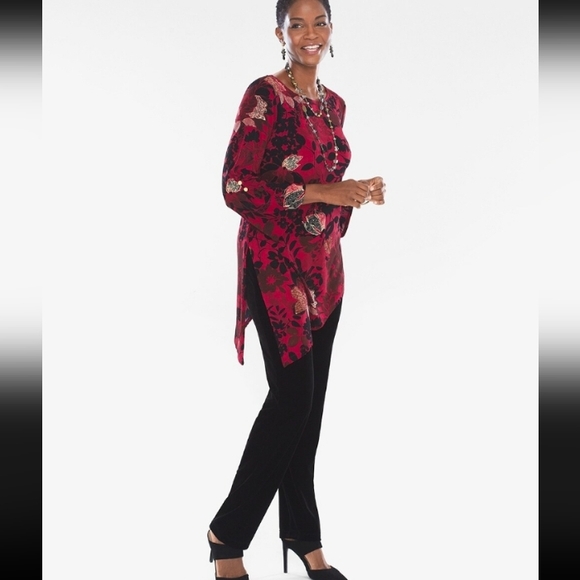 Slinky Asymmetrical Floral-Print Top ⛓️ - Picture 8 of 8